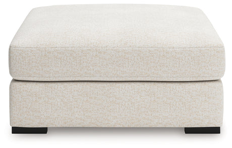 Donelson Creek Vanilla Oversized Accent Ottoman - Ornate Home