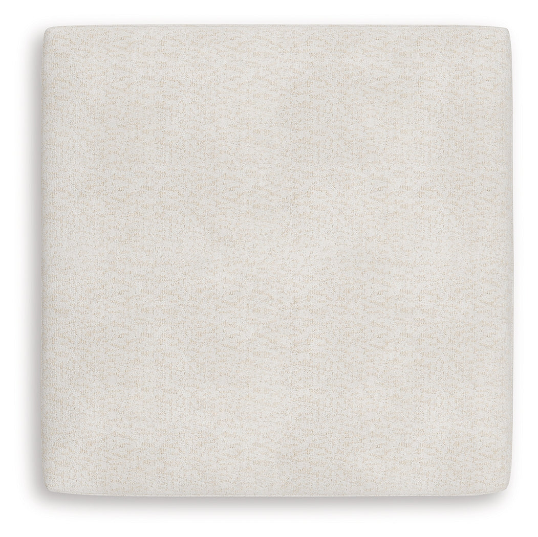 Donelson Creek Vanilla Oversized Accent Ottoman - Ornate Home