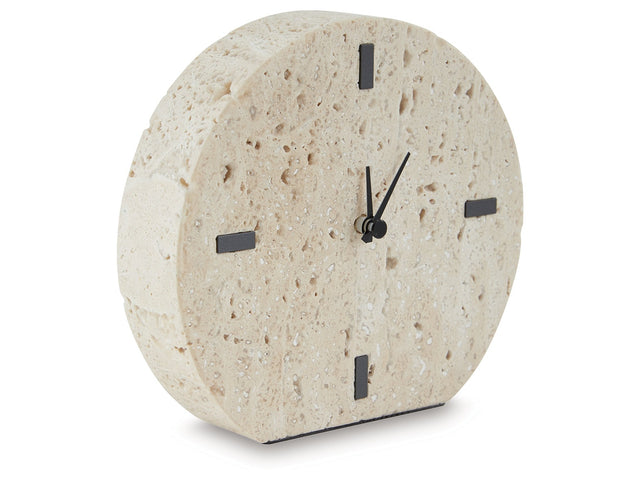 Donfordson Beige Table Clock - Ornate Home