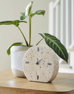 Donfordson Beige Table Clock - Ornate Home