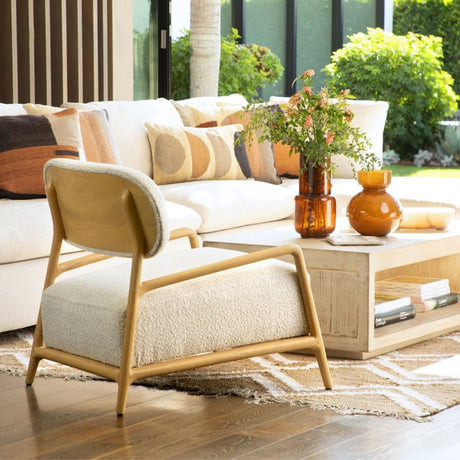 Donney Cream/Natural Occasional Chair - Ornate Home