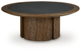 Dontayne Warm Brown Coffee Table - Ornate Home