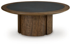 Dontayne Warm Brown Coffee Table - Ornate Home