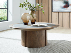 Dontayne Warm Brown Coffee Table - Ornate Home