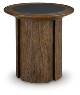 Dontayne Warm Brown End Table - Ornate Home