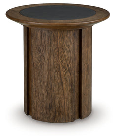 Dontayne Warm Brown End Table - Ornate Home
