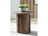 Dontayne Warm Brown End Table - Ornate Home