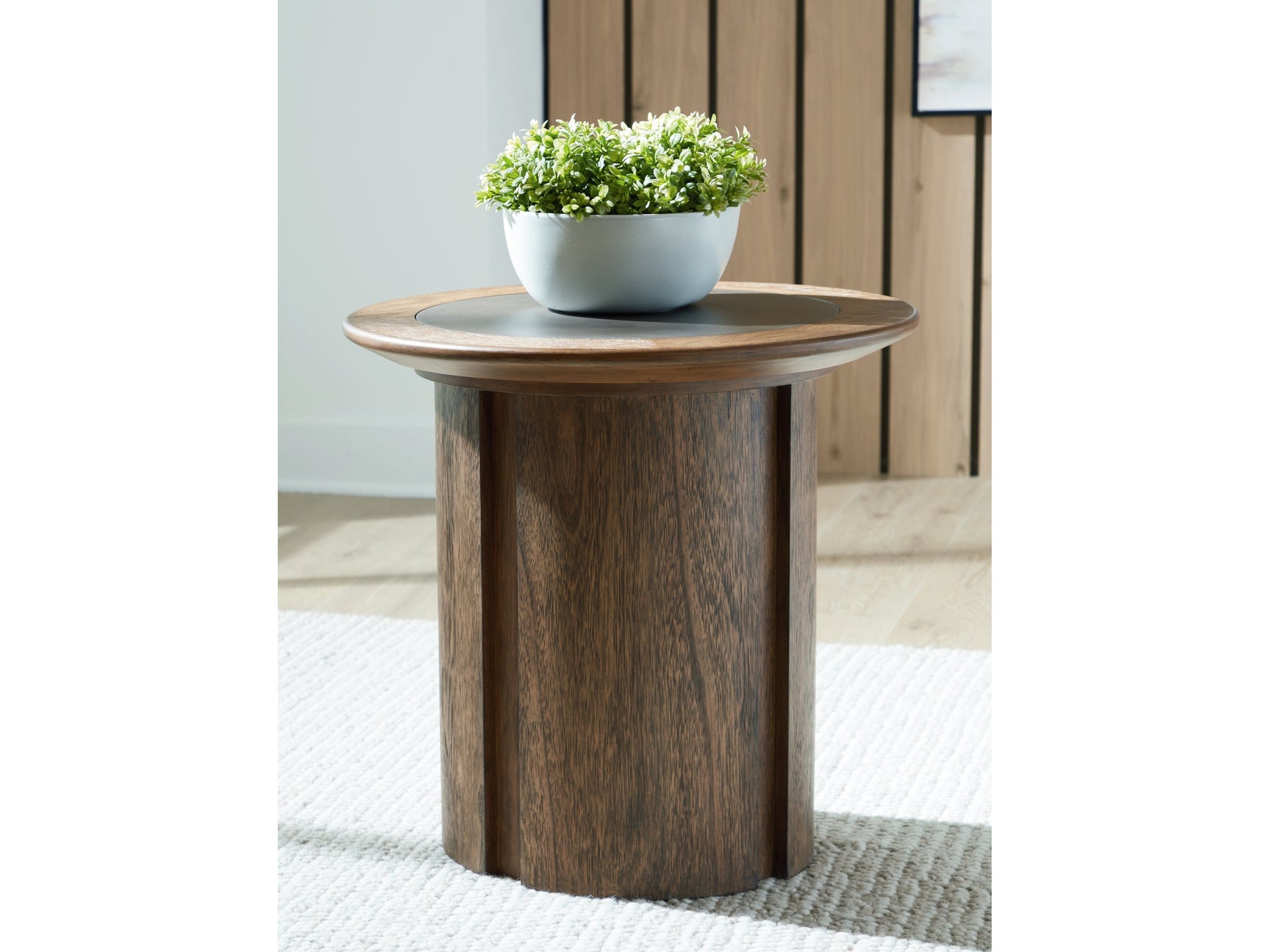 Dontayne Warm Brown End Table - Ornate Home