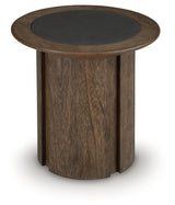 Dontayne Warm Brown End Table - Ornate Home