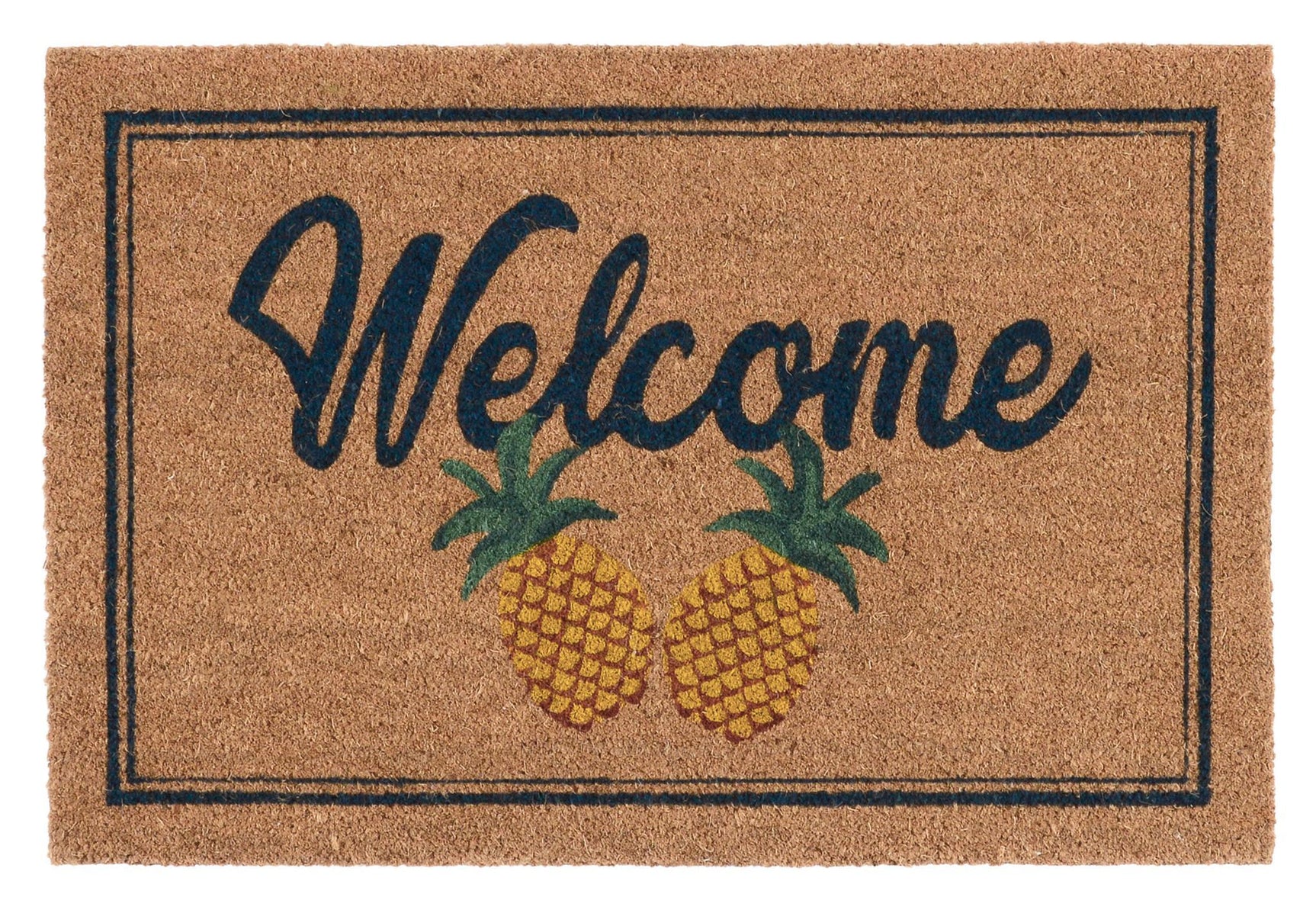 Doormat Two Brown Pineapples Doormat - Ornate Home