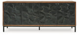 Dorannby Black/Brown Accent Cabinet (Online Special Price) - Ornate Home