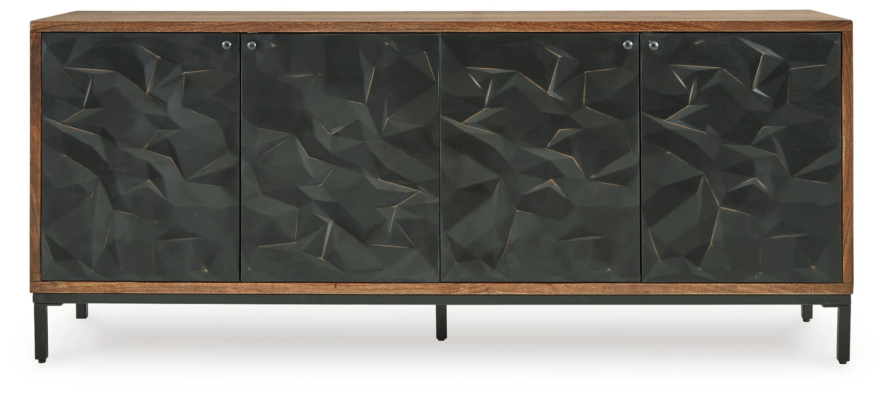 Dorannby Black/Brown Accent Cabinet (Online Special Price) - Ornate Home