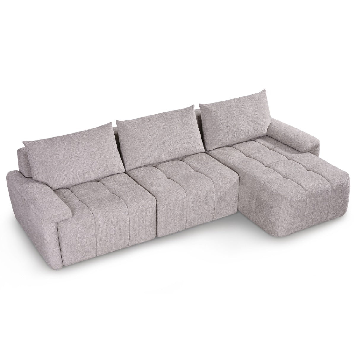 Dorcas Gray Sectional Sofa in a Box - Ornate Home