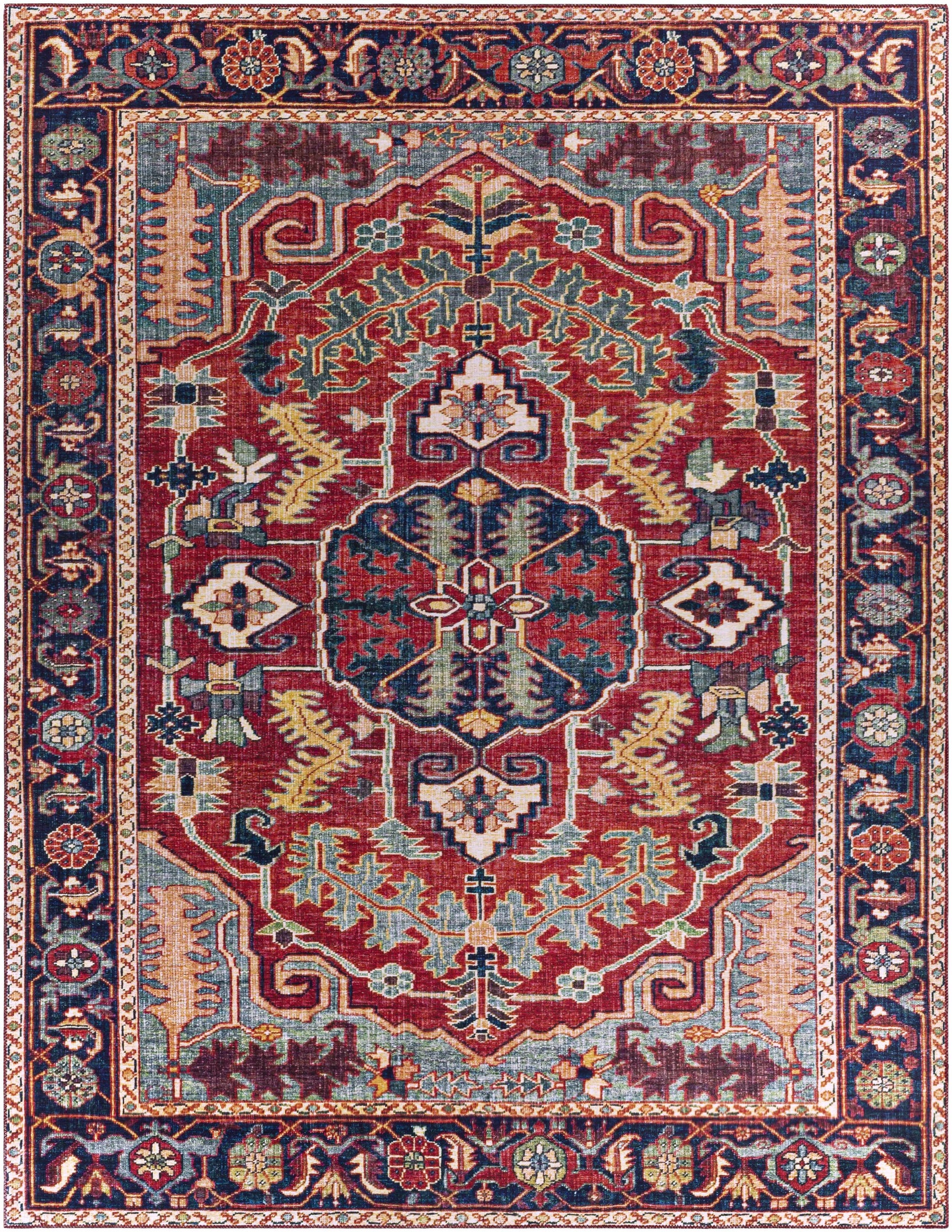 Dorcas Red Performance Rug - Ornate Home