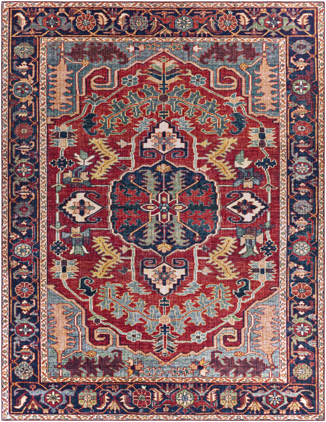 Dorcas Red Performance Rug - Ornate Home