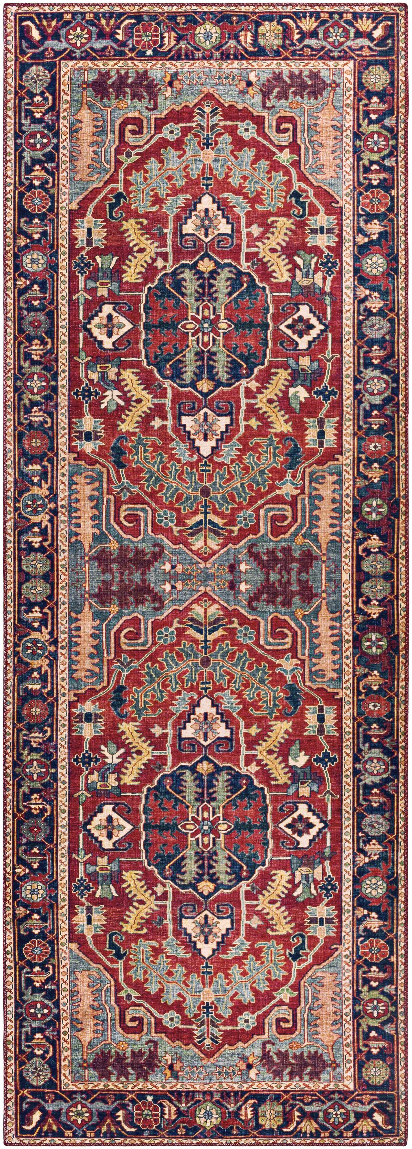 Dorcas Red Performance Rug - Ornate Home