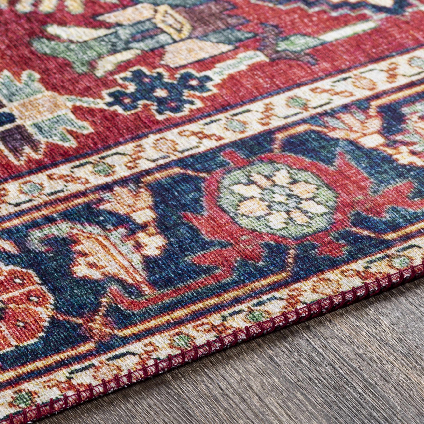 Dorcas Red Performance Rug - Ornate Home