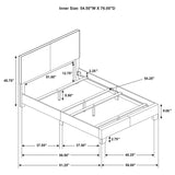 Dorian Cream Fabric Upholstered Full Panel Bed - Ornate Home