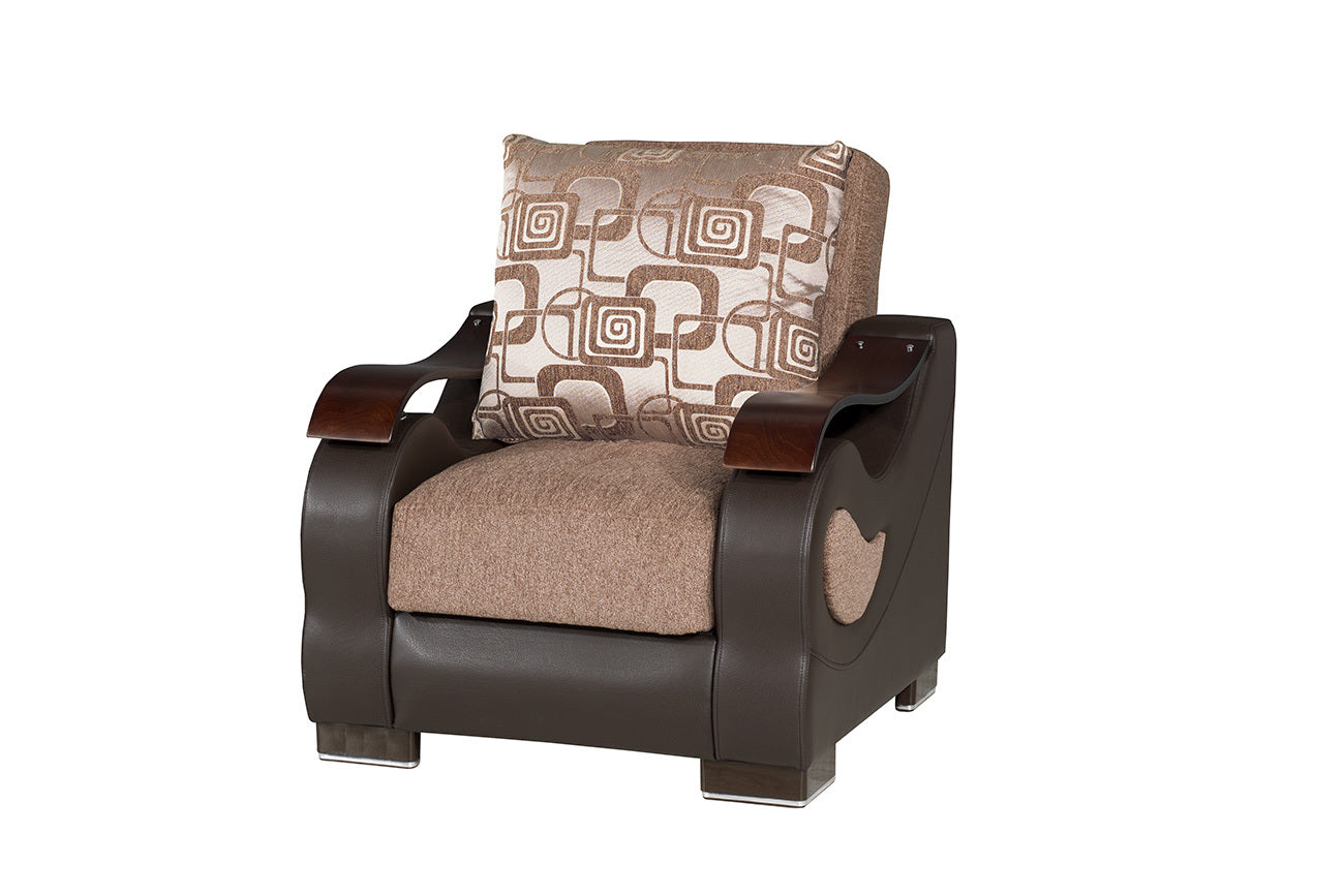 Dorian Sport Brown Armchair - Ornate Home