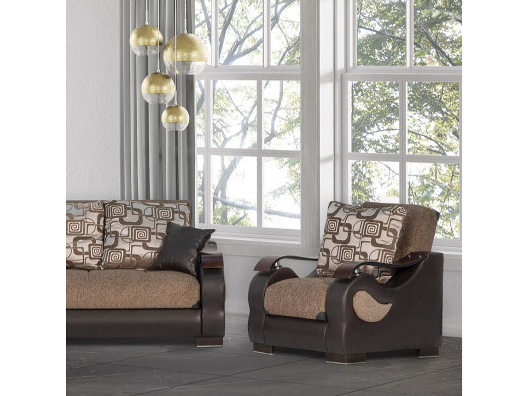 Dorian Sport Brown Armchair - Ornate Home