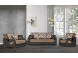 Dorian Sport Brown Living Room Set / 3pc - Ornate Home