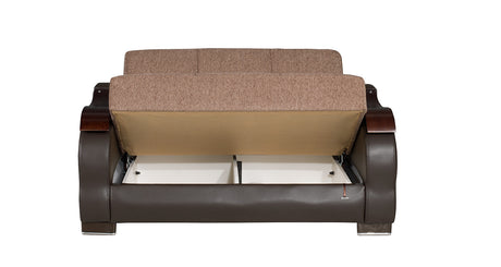 Dorian Sport Brown Loveseat - Ornate Home