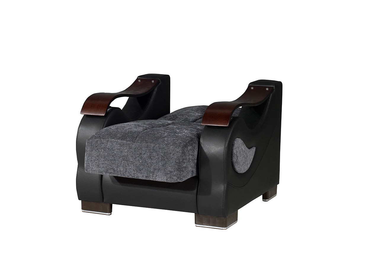 Dorian Sport Gray Armchair - Ornate Home