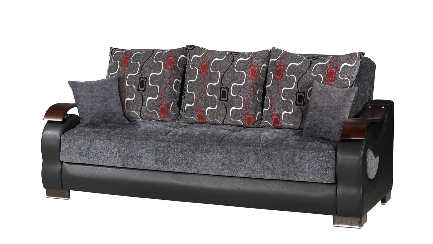 Dorian Sport Gray Living Room Set / 3pc - Ornate Home