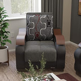 Dorian Sport Gray Living Room Set / 3pc - Ornate Home