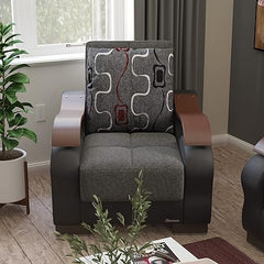 Dorian Sport Gray Living Room Set / 3pc - Ornate Home
