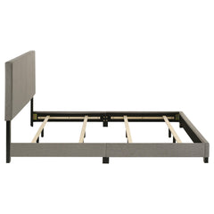 Dorian Taupe Fabric Upholstered California King Panel Bed - Ornate Home