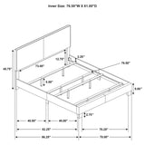 Dorian Taupe Fabric Upholstered Eastern King Panel Bed - Ornate Home