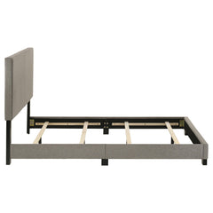 Dorian Taupe Fabric Upholstered Full Panel Bed - Ornate Home