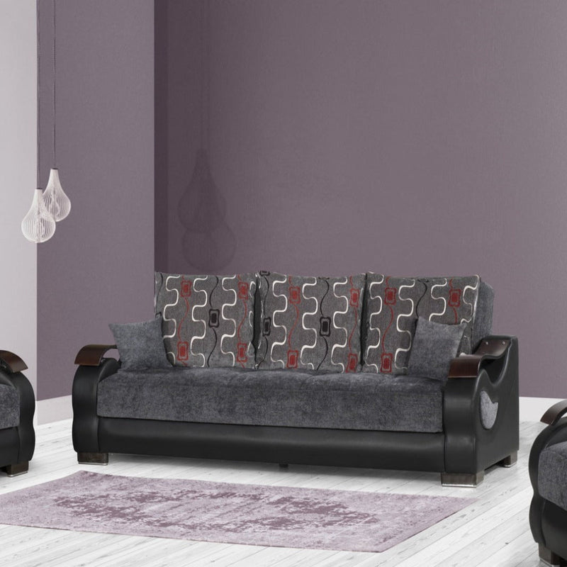 Dorian Sport Gray Living Room Set / 3pc - Ornate Home