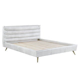 Doris Top Grain Leather Platform Bed Frame - Ornate Home