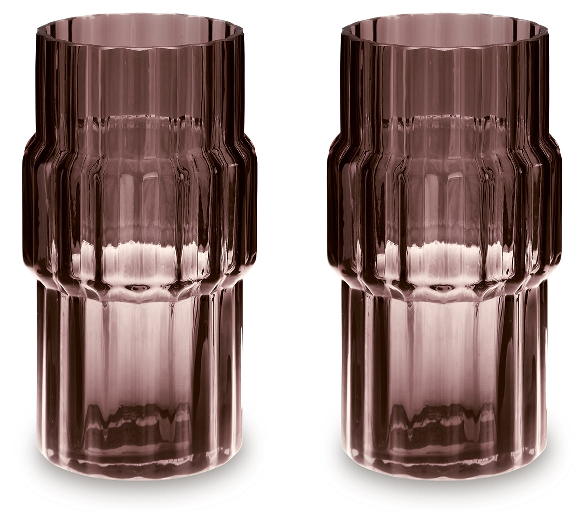 Dorlow Mauve Vase (Set of 2) (Online Special Price) (9.25"H) - Ornate Home