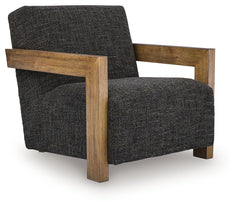 Dorney Charcoal/Brown Accent Chair - Ornate Home
