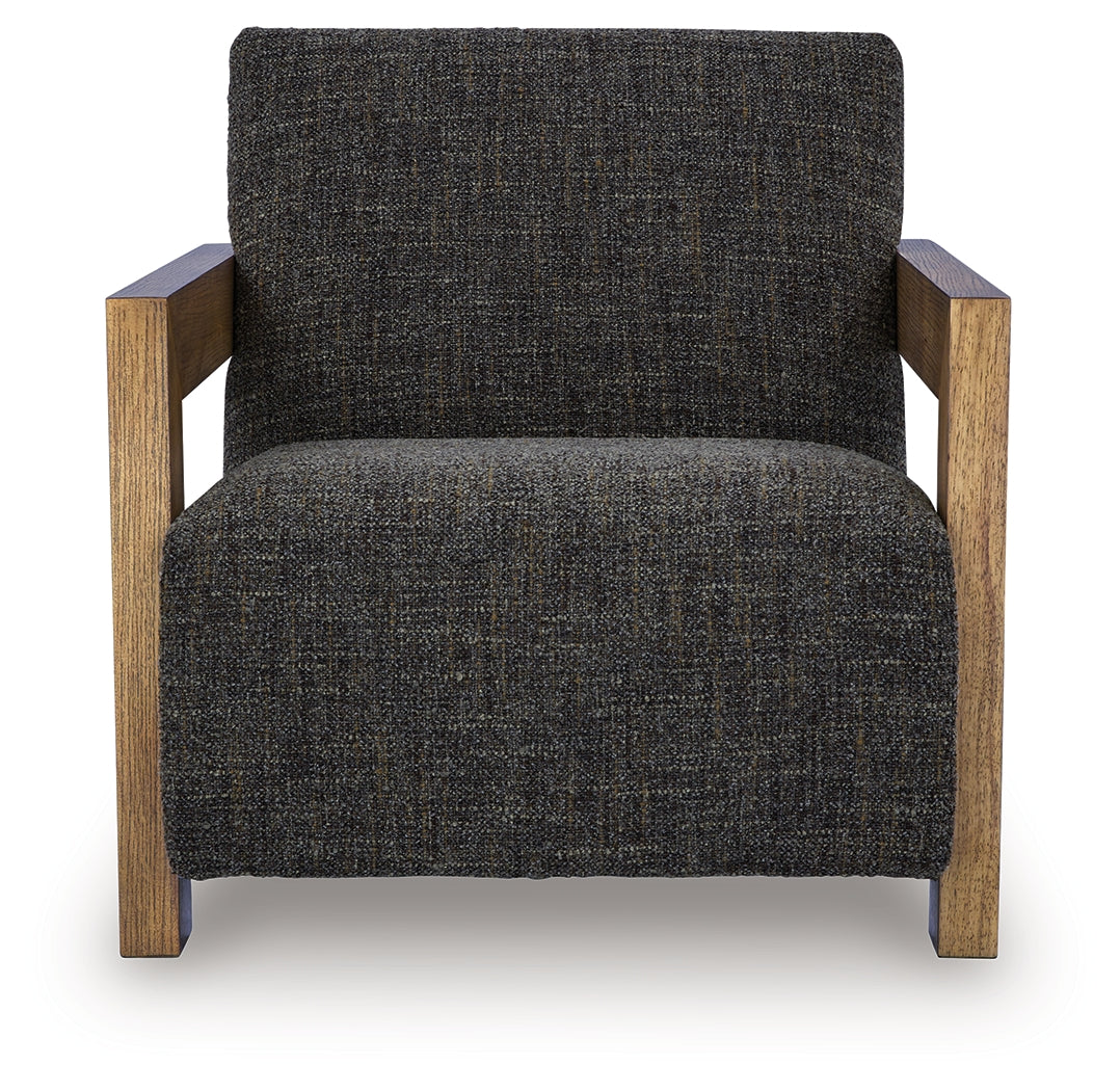 Dorney Charcoal/Brown Accent Chair - Ornate Home