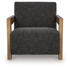 Dorney Charcoal/Brown Accent Chair - Ornate Home