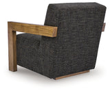 Dorney Charcoal/Brown Accent Chair - Ornate Home