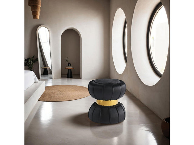 Dorothea Black Stool - Ornate Home