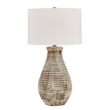 Dorothea Brown/Gray Textured Table Lamp - Ornate Home