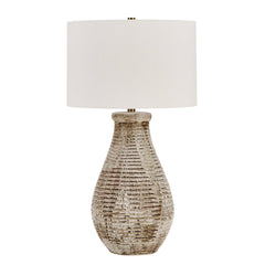 Dorothea Brown/Gray Textured Table Lamp - Ornate Home