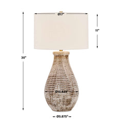 Dorothea Brown/Gray Textured Table Lamp - Ornate Home