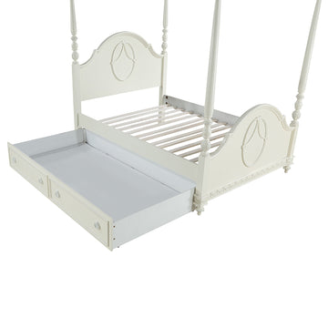 Dorothy Ivory Full Post Bed - Ornate Home