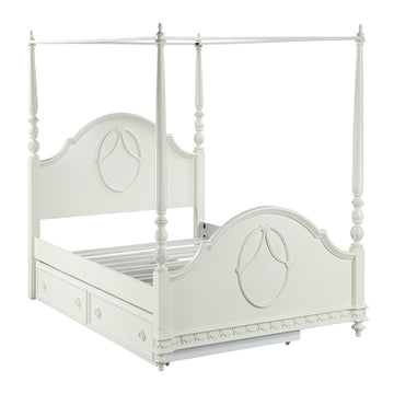 Dorothy Ivory Full Post Bed - Ornate Home