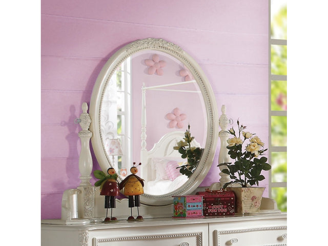 Dorothy Ivory Mirror - Ornate Home
