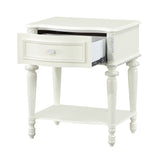 Dorothy Ivory Nightstand W/1 Drawer - Ornate Home