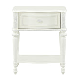 Dorothy Ivory Nightstand W/1 Drawer - Ornate Home