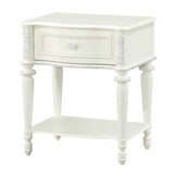 Dorothy Ivory Nightstand W/1 Drawer - Ornate Home